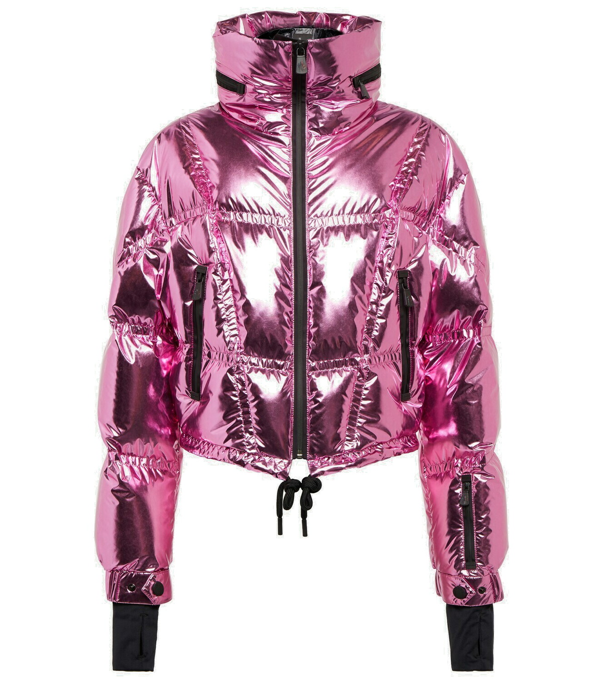 ジャケット Moncler Grenoble Jackets Pink Moncler Grenoble Flims Cropped Puffer Bomber Jacket