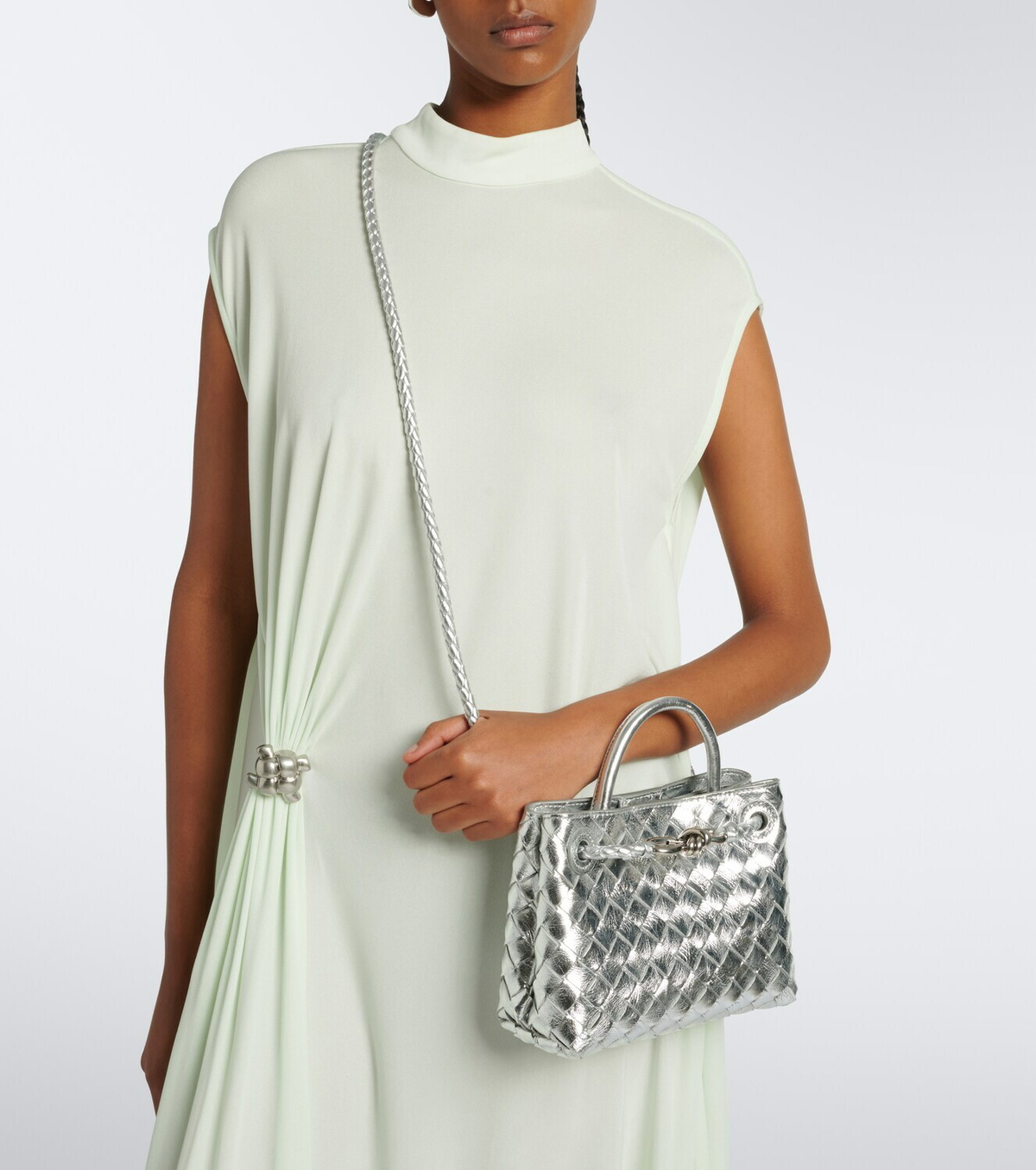 Bottega Veneta Andiamo Mini leather top-handle bag