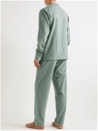 Hamilton And Hare - Cotton-Flannel Pyjama Set - Green
