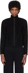 Fax Copy Express Black Fleece Zip-Up Jacket