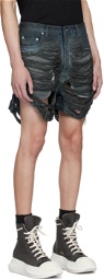 Rick Owens DRKSHDW Gray Geth Cutoffs Denim Shorts
