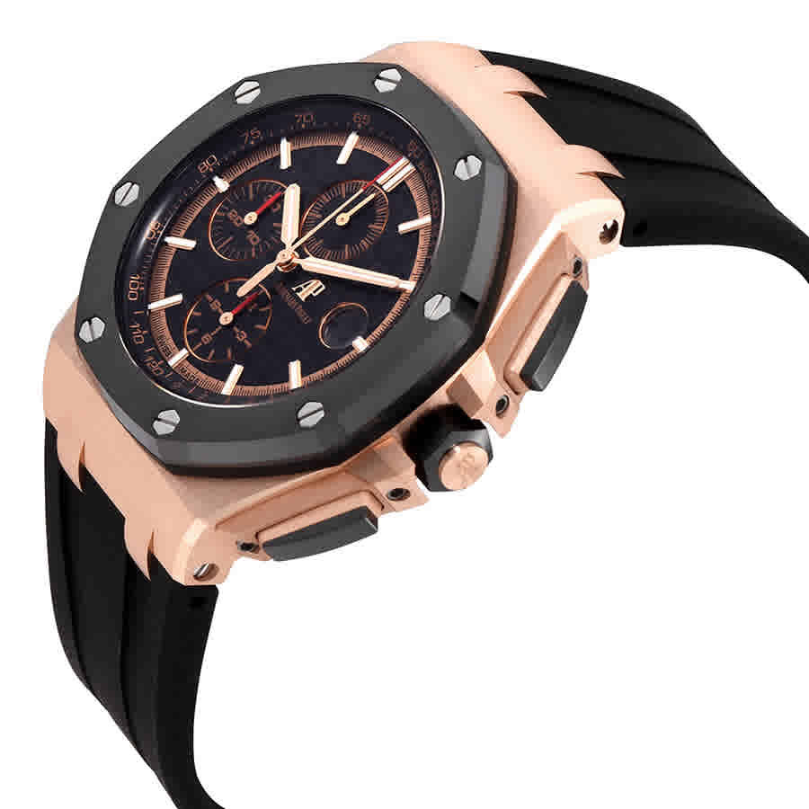 Audemars Piguet Royal Oak Offshore Black Mega Tapisserie Dial Mens Chronograph Watch 26401RO.OO.A002CA.02