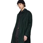 Schnaydermans Black and Green Oversized Boucle Coat