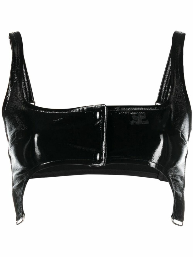 Photo: COURRÈGES - Vinyl Suspenders Bra