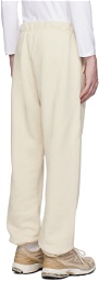Calvin Klein Off-White Relaxed-Fit Lounge Pants