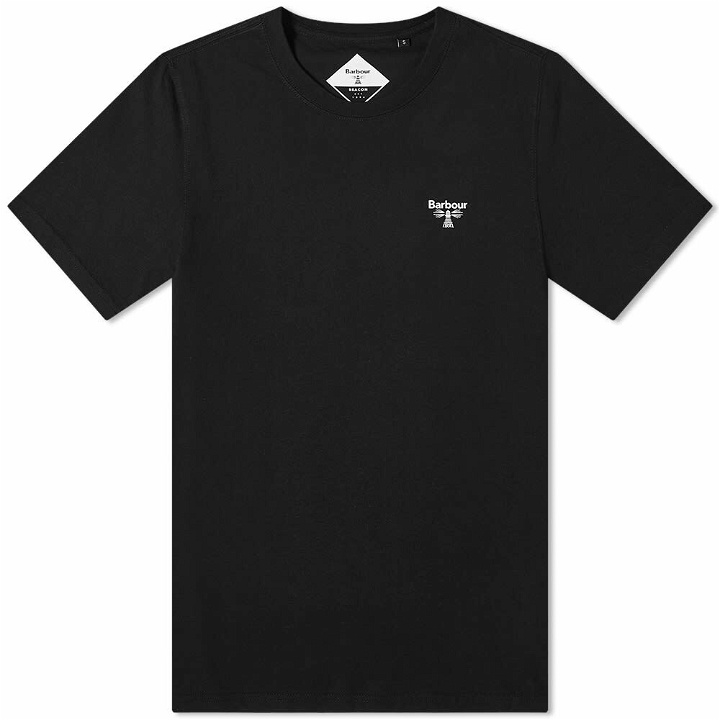 Photo: Barbour Men's Beacon Logo T-Shirt in Black