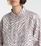 Heidi Klein Zebra-print linen shirt