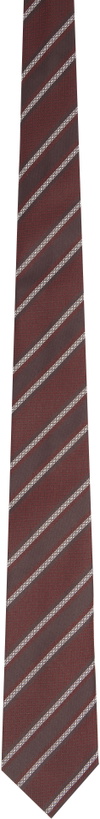 Photo: Tiger of Sweden Burgundy & Brown Lineman Tie