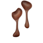 Ferm Living Os Salad Servers in Dark Brown