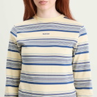 Beams Boy Women's Embroidery Long Sleeve T-Shirt in Ivory