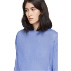 Nina Ricci Blue Pleated T-Shirt