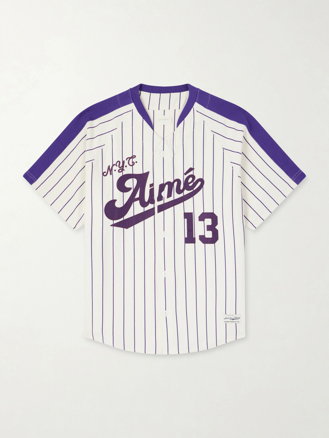 Aimé Leon Dore - Printed Cotton-Jersey Shirt - Purple