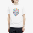 Paul Smith Men's Multi Colour Skull T-Shirt in White