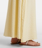 Montce Millie gingham cotton maxi skirt