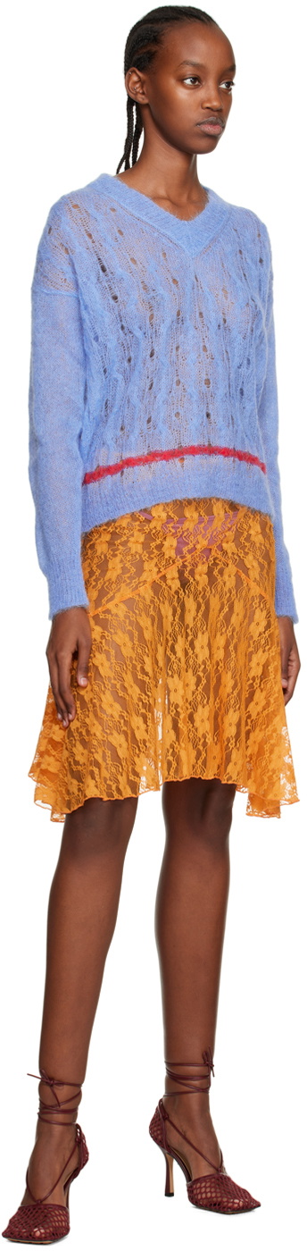 Gimaguas SSENSE Exclusive Orange Florence Midi Skirt Gimaguas