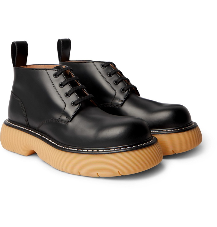 Photo: BOTTEGA VENETA - The Bounce Leather Boots - Black