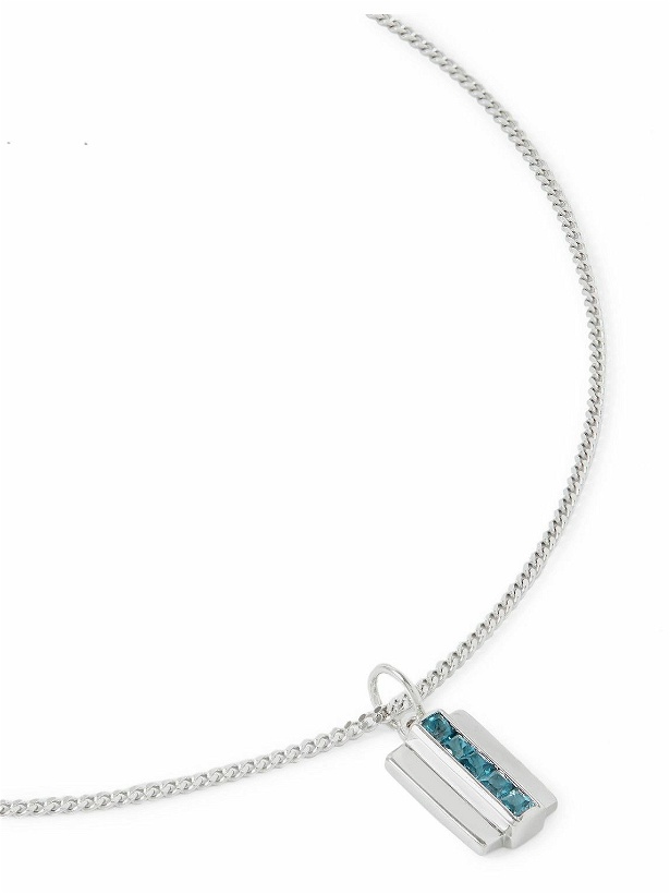 Photo: Miansai - Vertigo Silver Blue Topaz Pendant Necklace