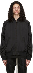 mastermind JAPAN Black Silk Bomber Jacket
