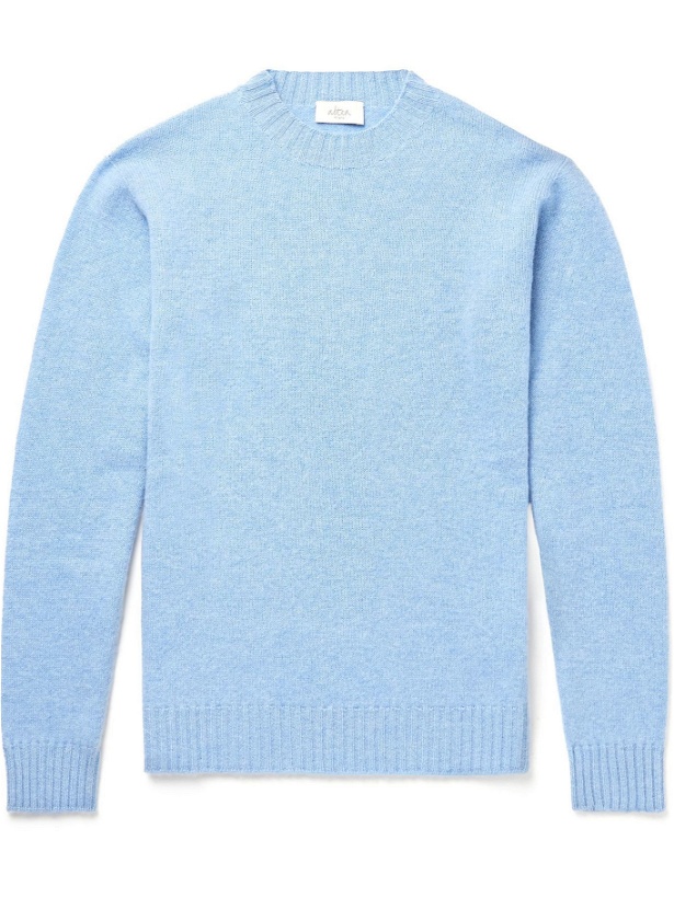 Photo: ALTEA - Virgin Wool and Cashmere-Blend Sweater - Blue