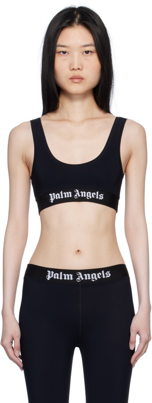 Photo: Palm Angels Black Logo Sport Bra