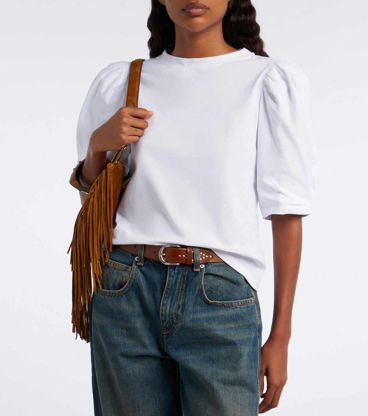 Isabel Marant Maeliss puff-sleeve cotton top