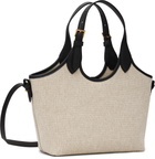 Versace Beige 'La Medusa' Canvas Mini Tote