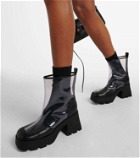 Nodaleto Bulla Rainy leather-trimmed PVC ankle boots