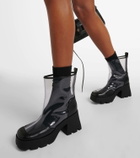 Nodaleto Bulla Rainy leather-trimmed PVC ankle boots