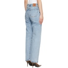 TOTEME Blue Twisted Seam Full Length Jeans