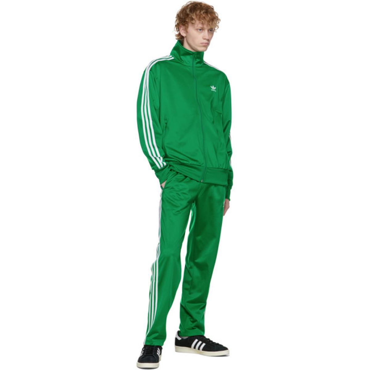 adidas Originals firebird track pants in green