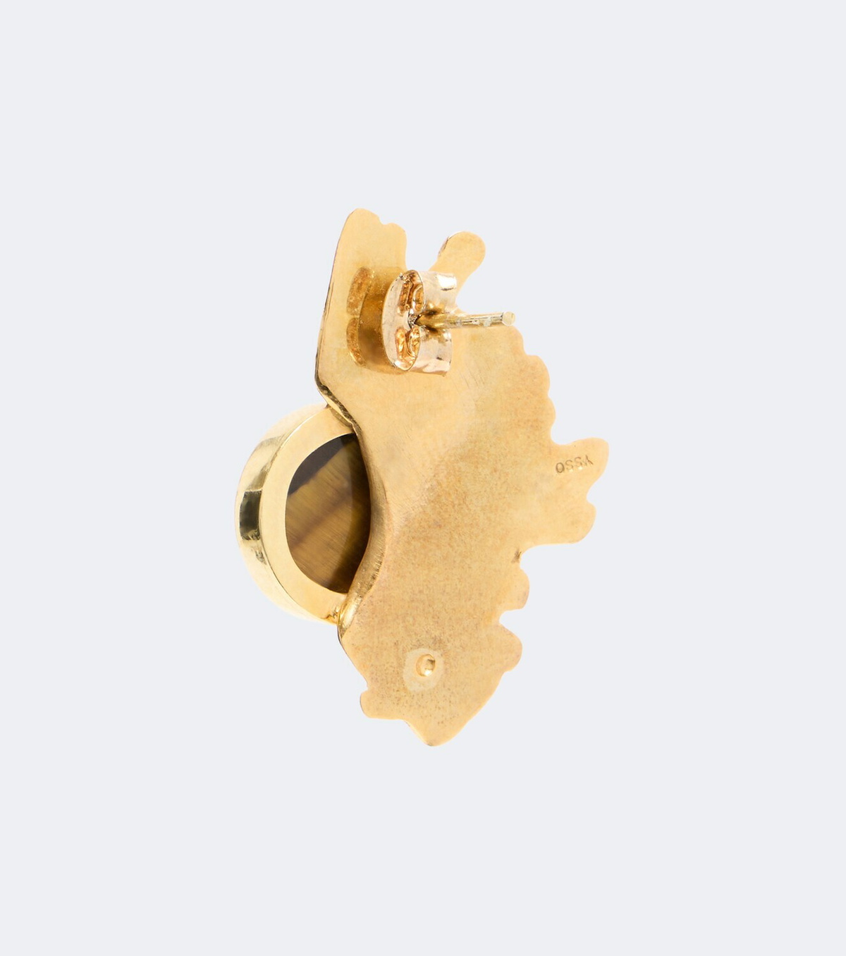 Ysso Crescent Sun 24kt gold-plated earrings