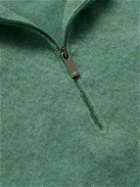 Massimo Alba - Liam Brushed Cashmere Half-Zip Sweater - Green