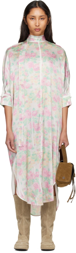 Photo: Acne Studios Multicolor Blouse Midi Dress