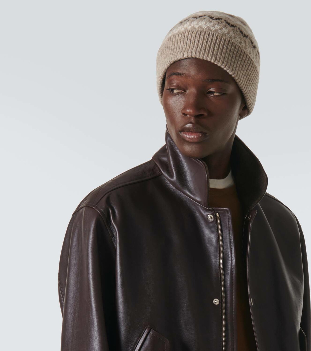 Loro Piana Fair Isle cashmere beanie