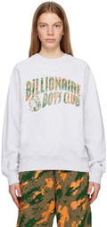 Billionaire Boys Club Gray Camo Arch Logo Sweatshirt