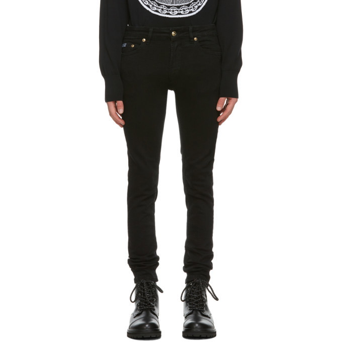 Photo: Versace Jeans Couture Black Five-Pocket Jeans