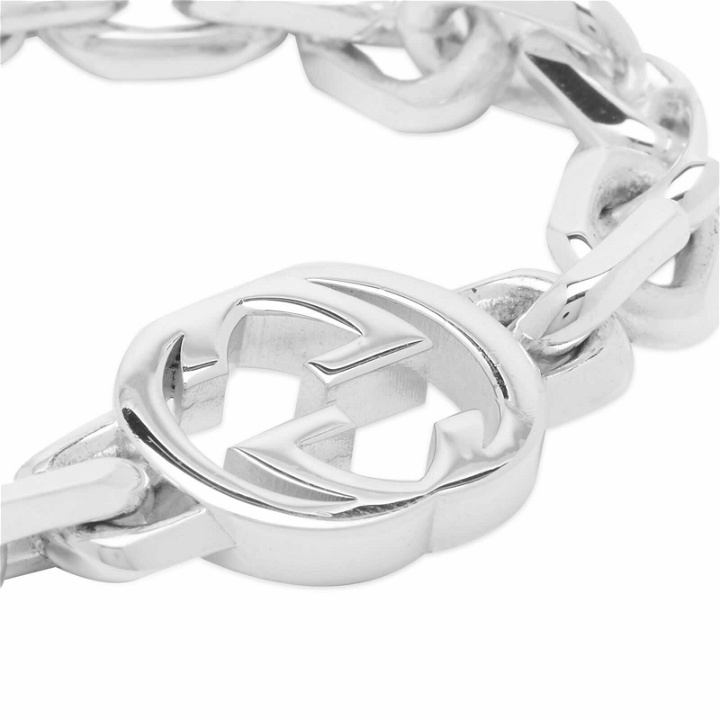 Photo: Gucci Men's Interlocking G Chain Bracelet in Sterling Silver