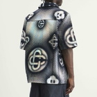 Casablanca Men's Pearlescent Monogram Denim Shirt in Blue