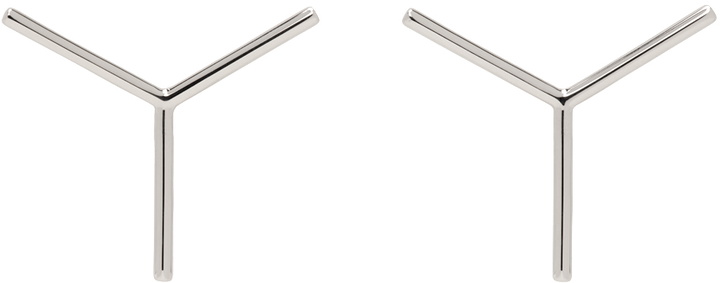 Photo: Y/Project Silver 'Y' Stud Earrings