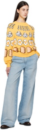 Moschino Yellow Colazione Sweater