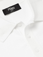 FENDI - Knitted Polo Shirt - White