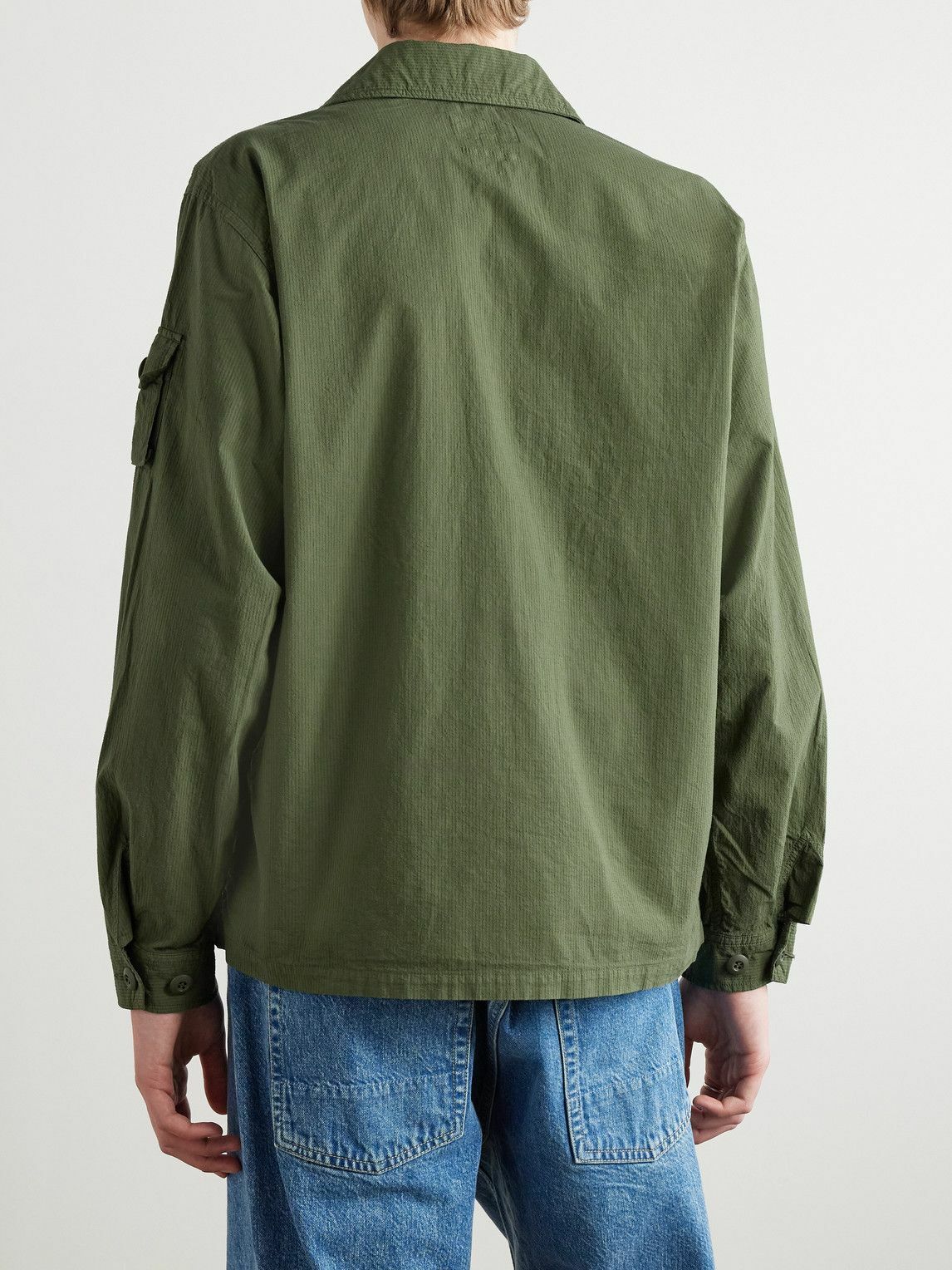 Beams Plus - Cotton-Ripstop Overshirt - Green Beams Plus