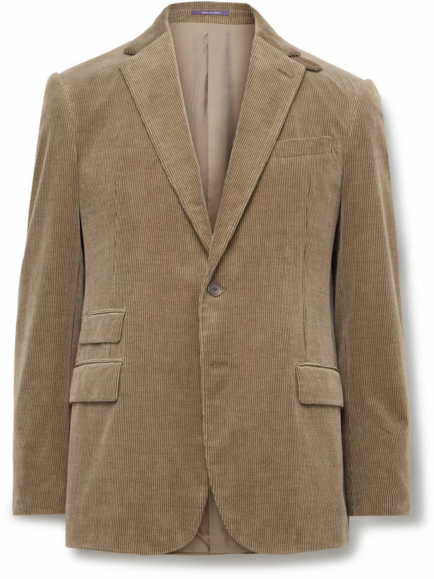 RALPH LAUREN Purple Label wool Check Pattern Long coat Navy 6