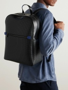 Serapian - Mesh-Trimmed Leather and Stepan Backpack