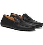 Tod's - Gommino Textured Leather Driving Shoes - Black