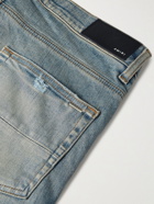 AMIRI - Artpatch Skinny-Fit Distressed Patchwork Jeans - Blue