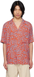 Marcelo Burlon County of Milan Red Paisley Hawaii Shirt