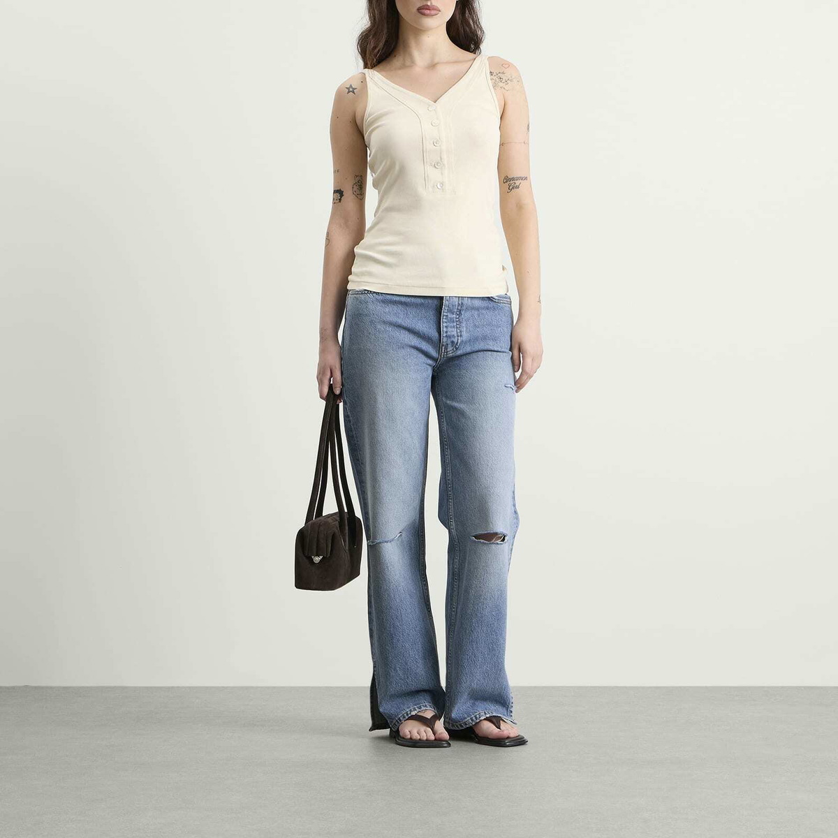 Anine Bing Women's Roy Jeans in Pacific Blue