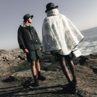 END. x and wander Nylon Print Short Pant in Charcoal