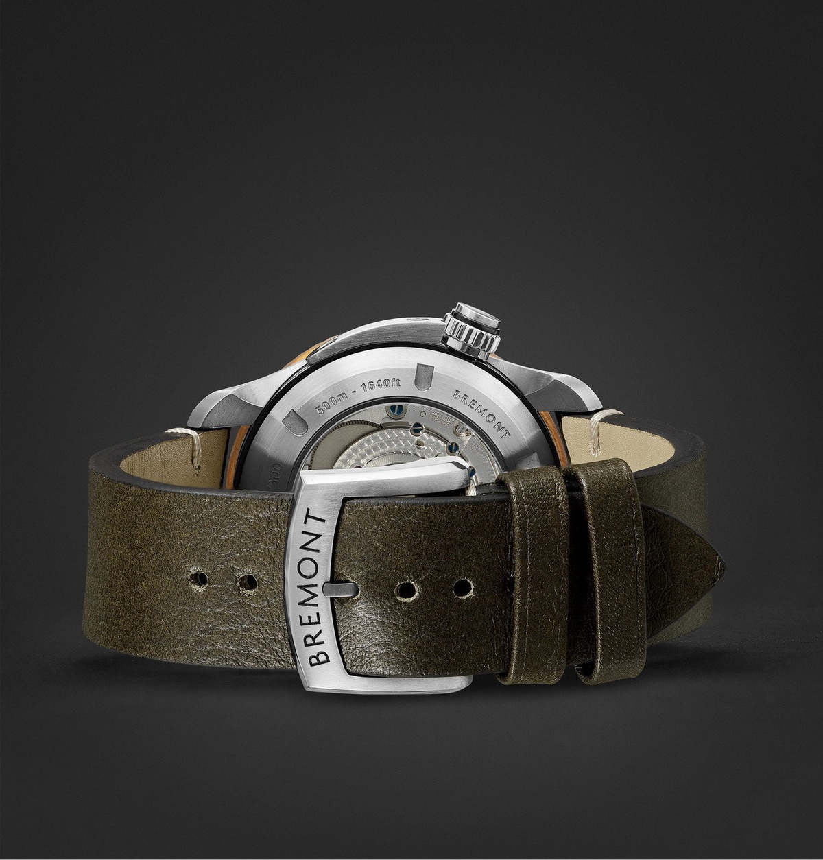 Bremont - Project Possible Limited Edition Automatic Chronometer 43mm Titanium, Bronze and Leather Watch - Blue
